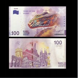 Banknot Kolekcjonerski 100 Euro Souvenir Rok Węża Unikat