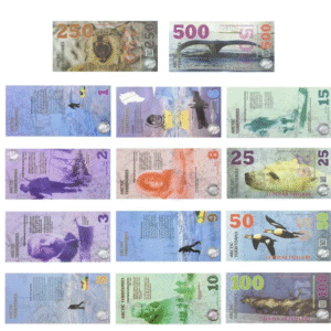 Kolekcja 14 Banknotów Terytoria Arktyczne dla Miłośników Przyrody UNC xshop