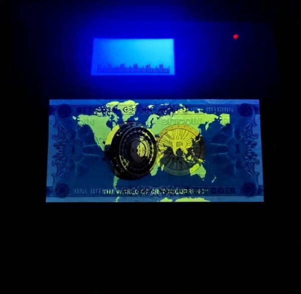 1 Bitcoin Banknot Kolekcjonerski BTC Kryptowaluty UV UNC - obrazek 4